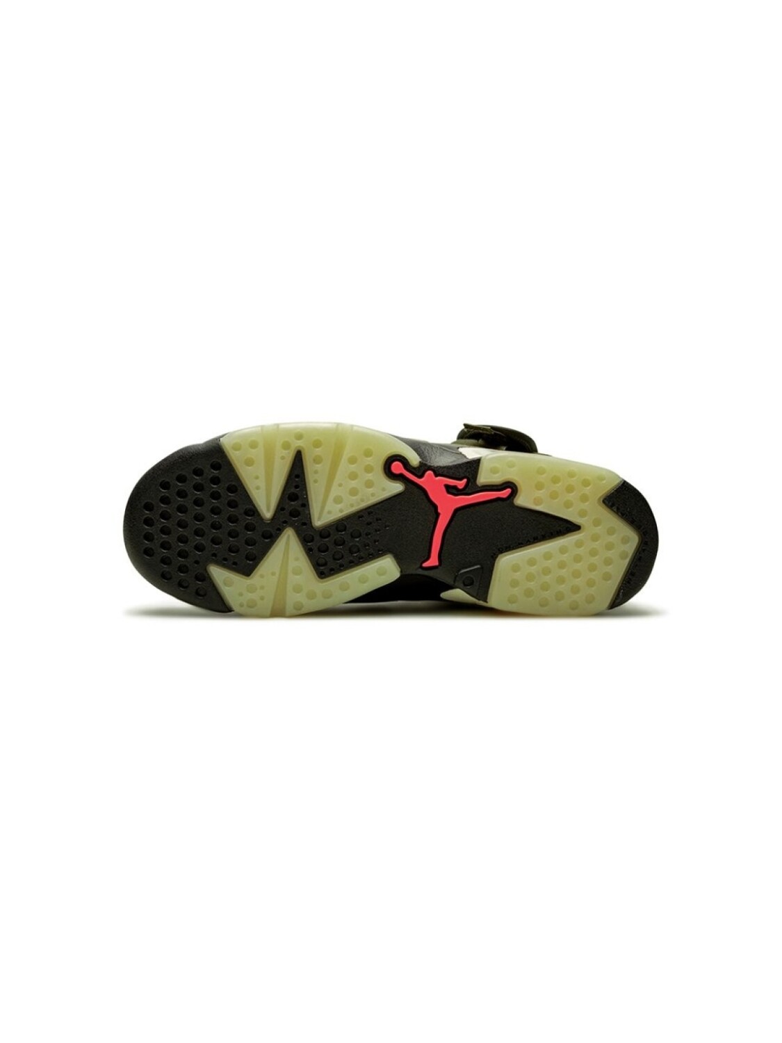 Кроссовки Air Jordan 6 GS из коллаборации с Travis Scott Jordan Kids, зеленый — фото 4