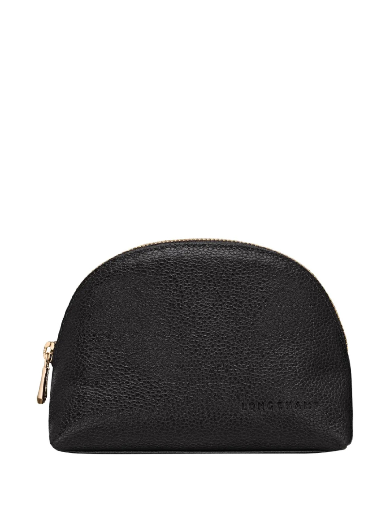 

Косметичка Longchamp Le Foulonné с тисненым логотипом, черный