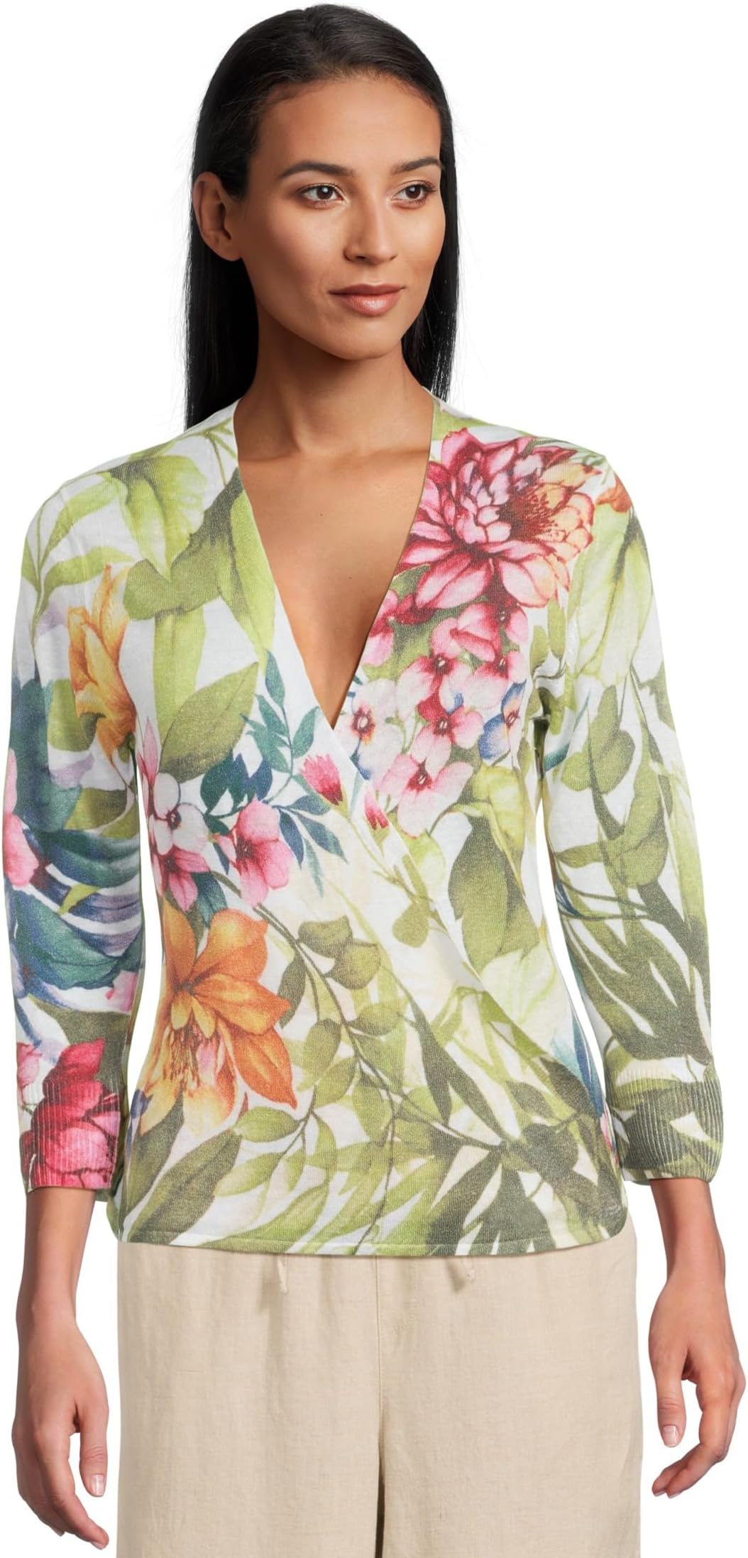 

Кардиган Tommy Bahama Verde Blooms Addison Cardigan, белый