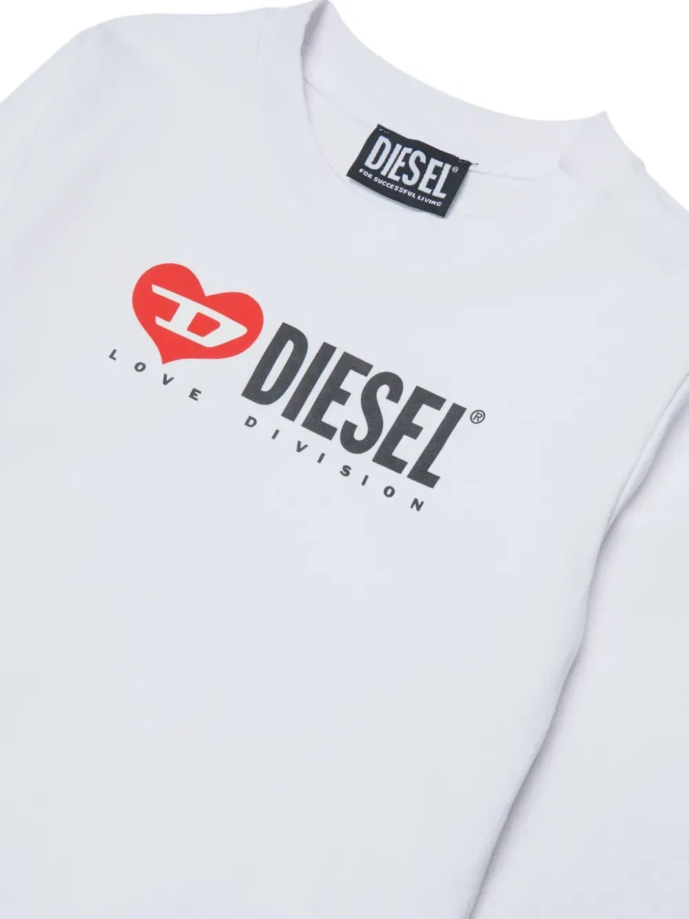 Толстовка с логотипом Diesel Kids, белый — фото 3