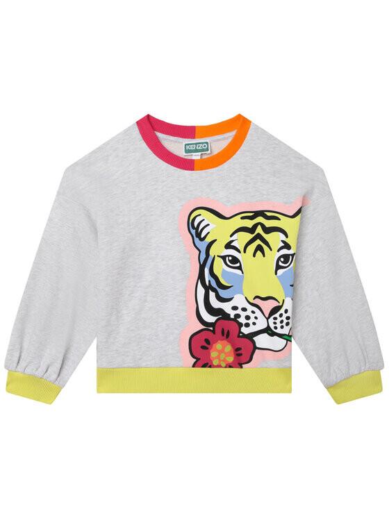 

Толстовка стандартного кроя Kenzo Kids, серый