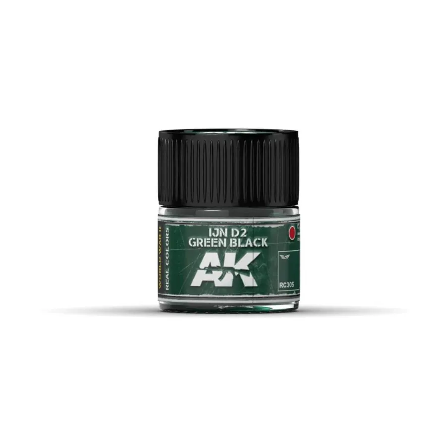 

IJN D2 Зеленый Черный, Paint - Real Color (AK-Interactive)