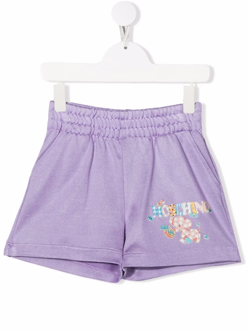 

Шорты с логотипом Moschino Kids, фиолетовый