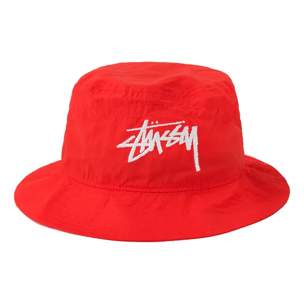 

Кепка Nike x Stussy Bucket Hat 'Habanero Red White', красный