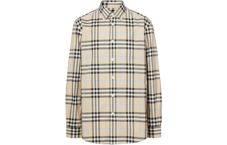 

Рубашка мужская светло-бежевая Burberry, светло-бежевый