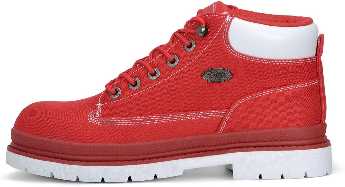 

Мужские модные ботинки Lugz Drifter-Ripstop, белый/красный