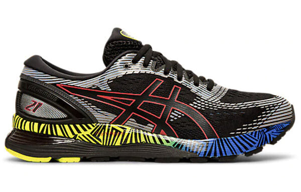 Кроссовки гель нимбус 21 Asics, черный — фото 2