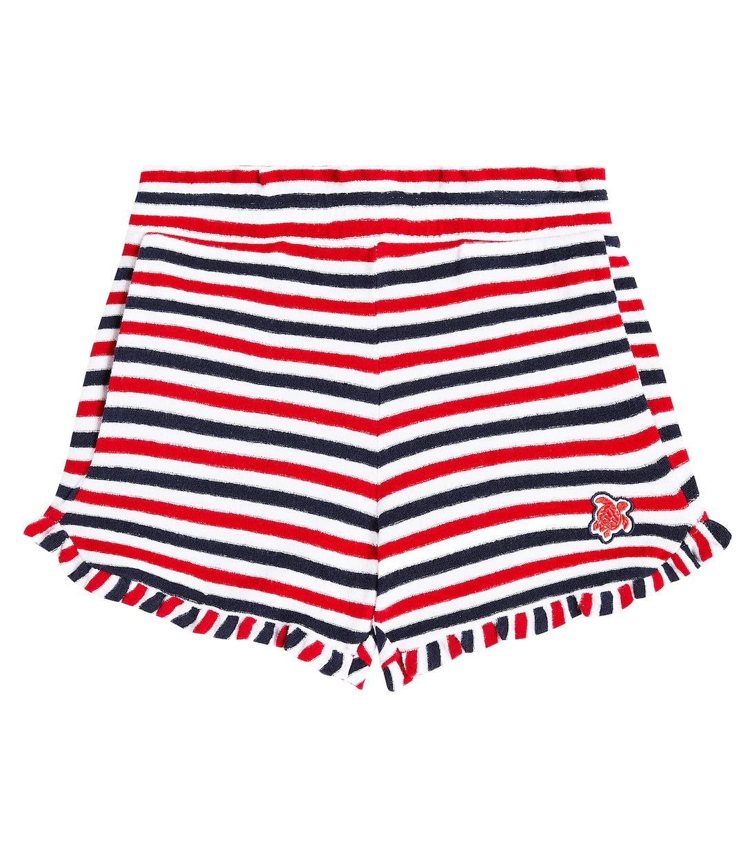 

Жимми полосатые хлопковые шорты с рюшами Vilebrequin Kids, Blanc Marine/Rouge