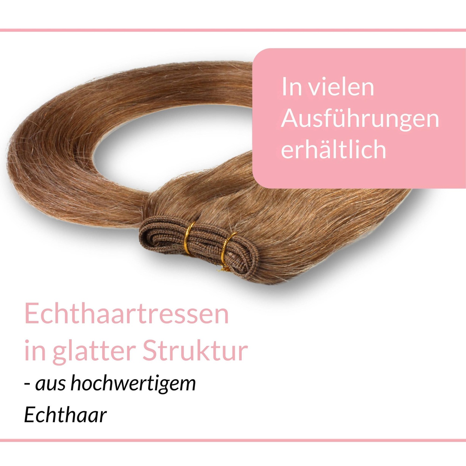 Накладные волосы tresse extensions echthaar #8/1 hellblond asch 100g Hair2Heart, 60cm, количество 1 шт. — фото 3