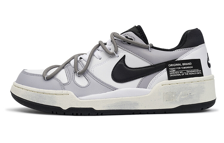 

Кроссовки Nike Full Force Skateboarding Shoes Men Low-top Black/white/gray, черный/белый/серый