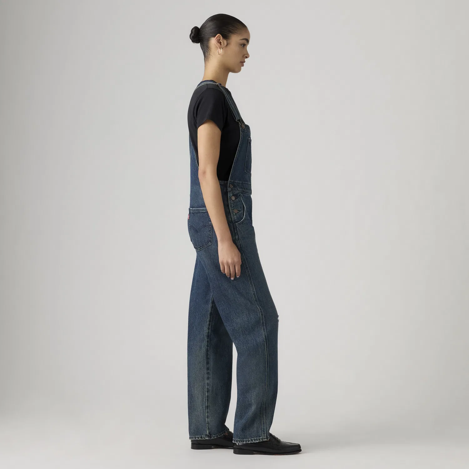 Винтажный джинсовый комбинезон Levi's, Dark Wash — фото 4