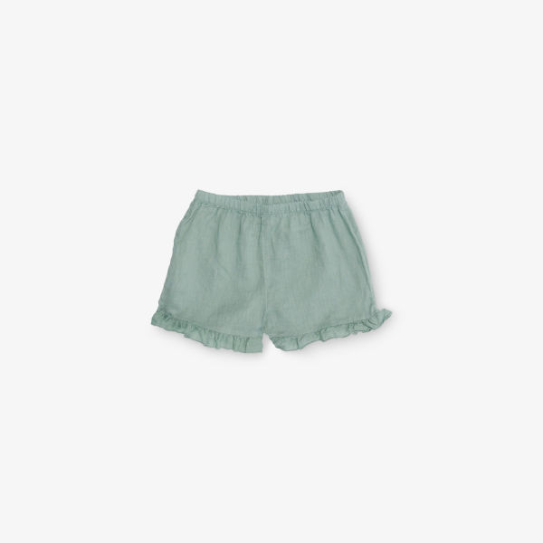 

Шорты из льна свободного кроя с оборкой по низу 2-10 лет H&M Adorables, хаки