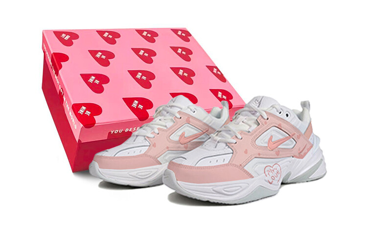 

Кроссовки женские M2K Chunky с низким верхом белого цвета Nike, розовый
