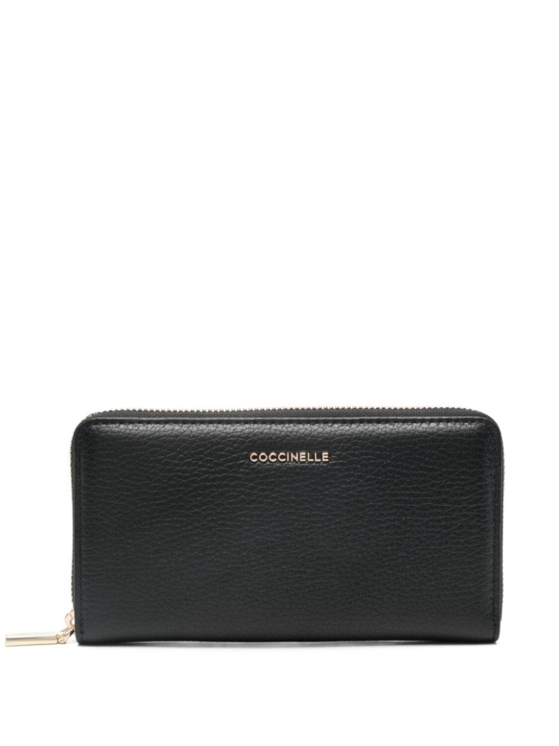 

Coccinelle большой металлический мягкий кошелек, черный