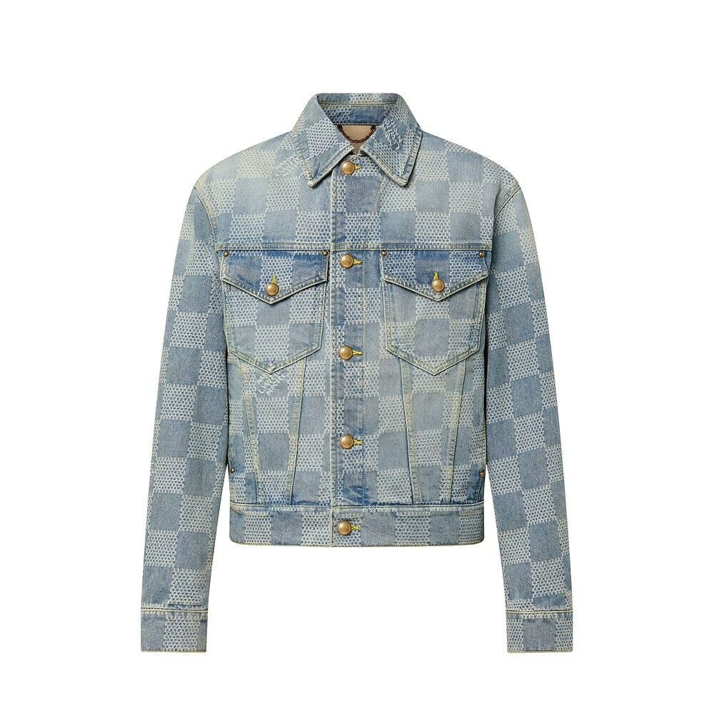 

Классическая джинсовая куртка Damier Louis Vuitton, синий