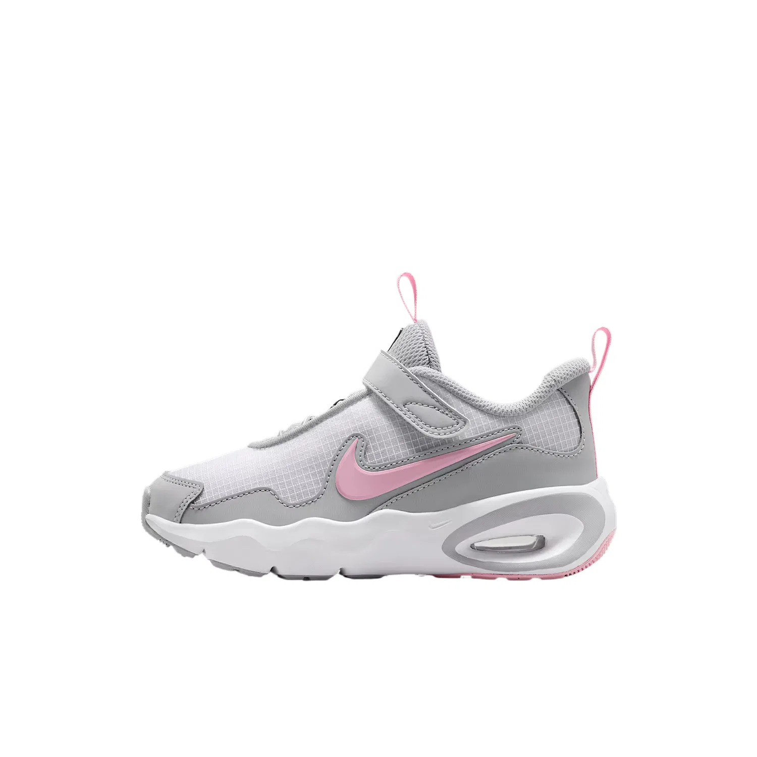Кроссовки детские Air Max Nova Breathable Low top для детей 3-7 лет Nike, White/Wolf Gray/Pearl Powder/Medium Soft Pink