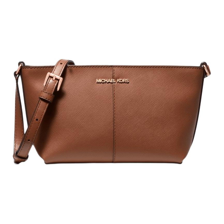 

MICHAEL KORS Сумка через плечо из джутового текстированного полотна малая женская коричневая