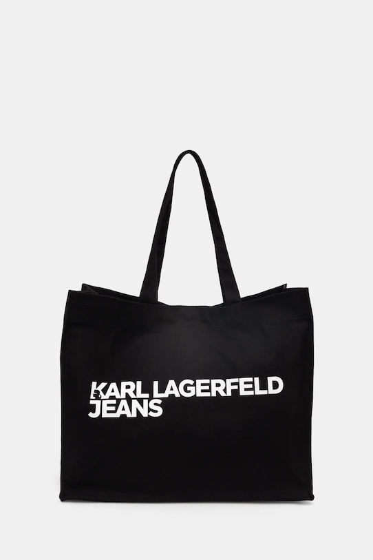 

Хлопковая сумка Karl Lagerfeld Jeans, черный
