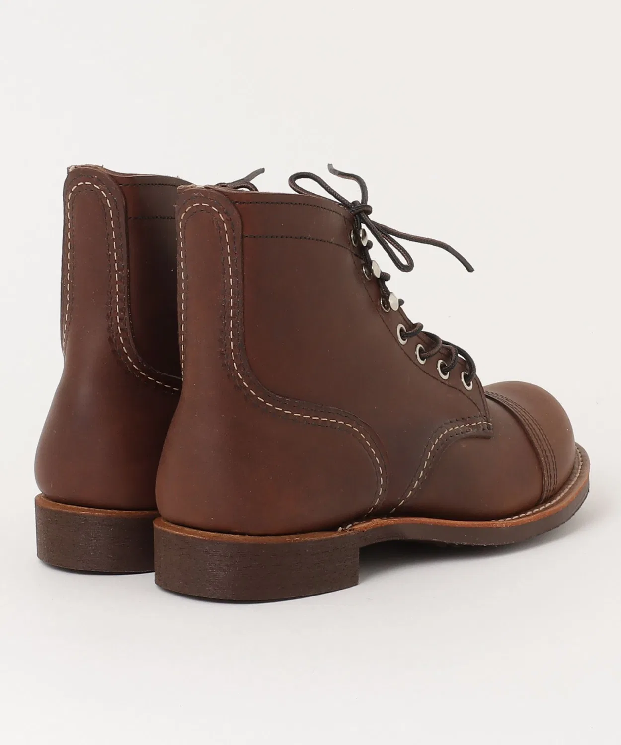 Ботинки Iron Ranger с мыском Cap Toe, Red Wing, 8111, цвет коричневый (Amber Harness) — фото 2