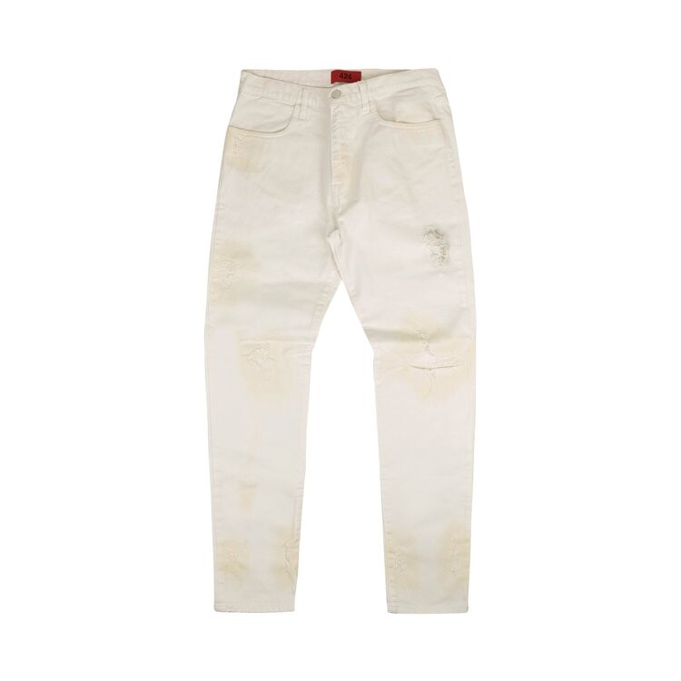 

Джинсы 424 Distressed Denim 'White', белый