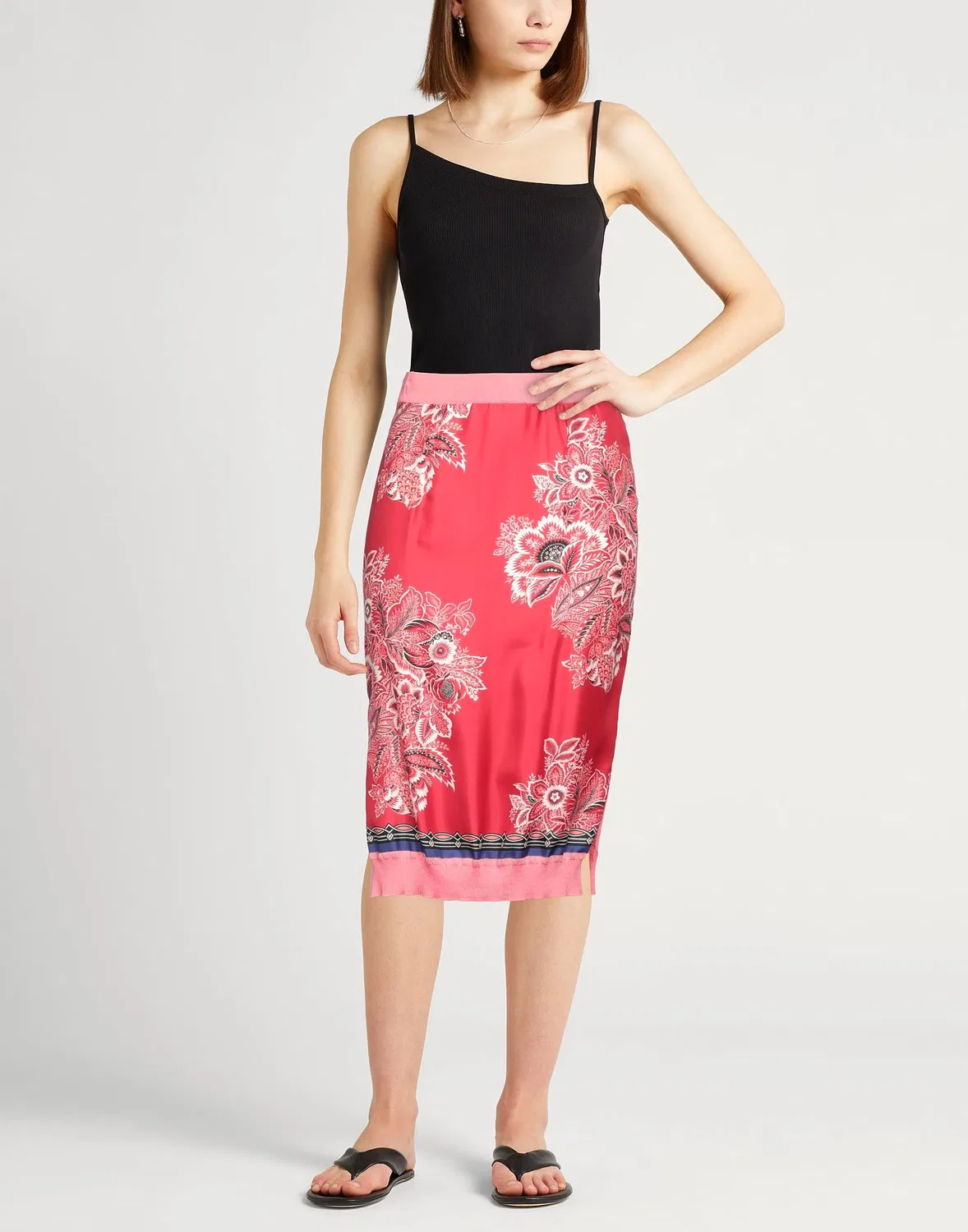 Юбка миди с цветочным принтом ETRO Coral — фото 2