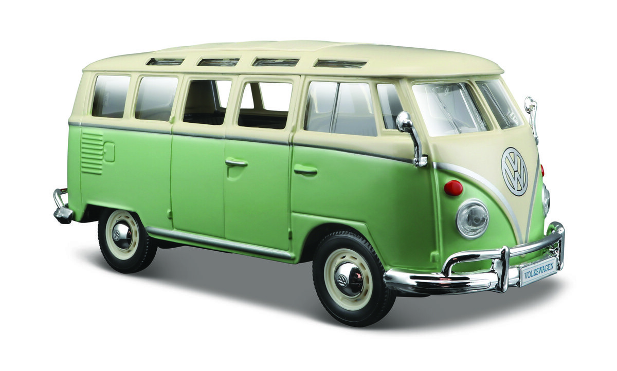 

Maisto, Volkswagen Van Samba, Бежево-Зеленый, 1/25, 31956