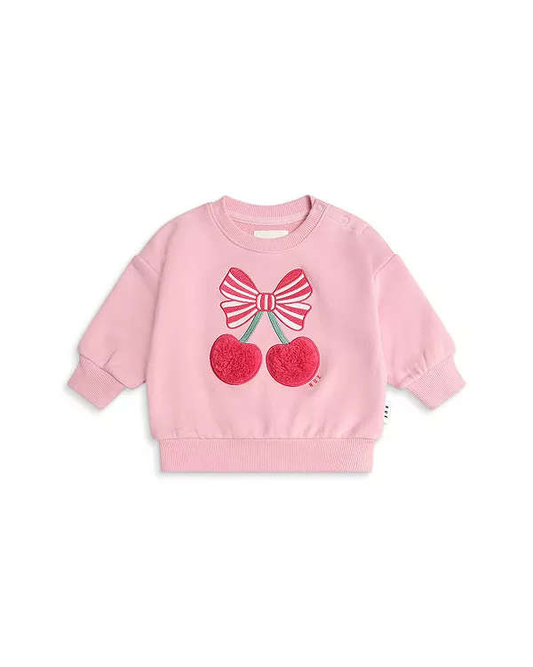 

Детская толстовка с вишневым пирогом для малышек. Huxbaby, оранжевый