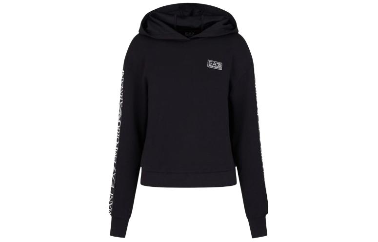 EMPORIO ARMANI Толстовка EA7 женская черная — фото 3