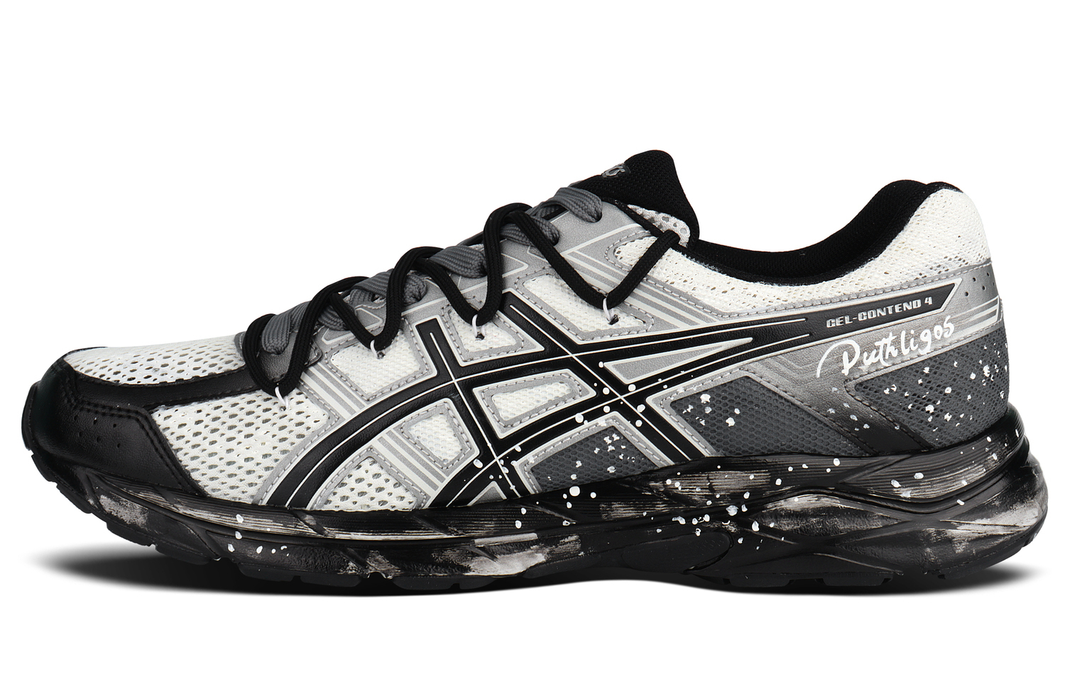 ASICS Gel Contend 4 Abrasion Resistant Low top Running Shoes мужские черно-серые — фото 3