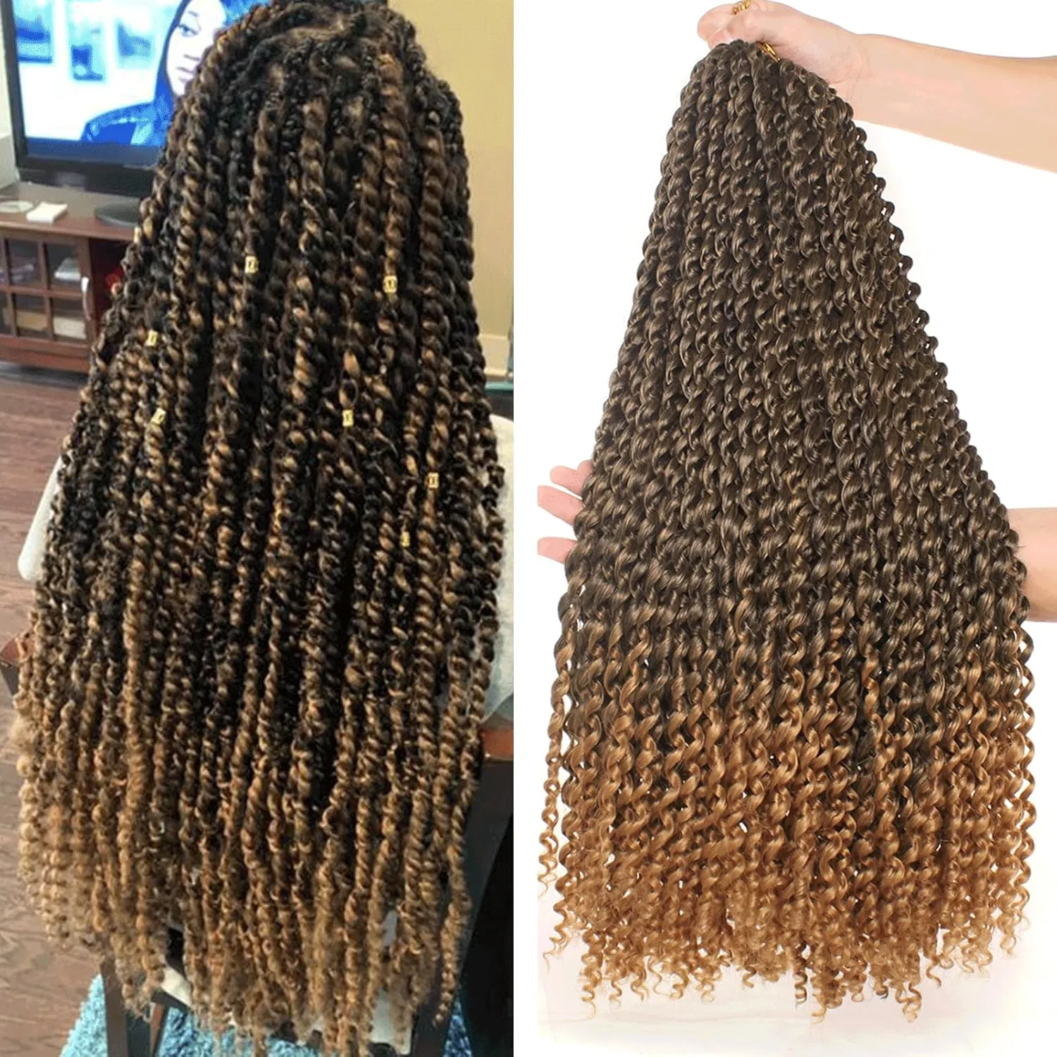 Синтетические волосы Xtrend Passion Twist для плетения, 45 см, 2 упаковки Xtrend