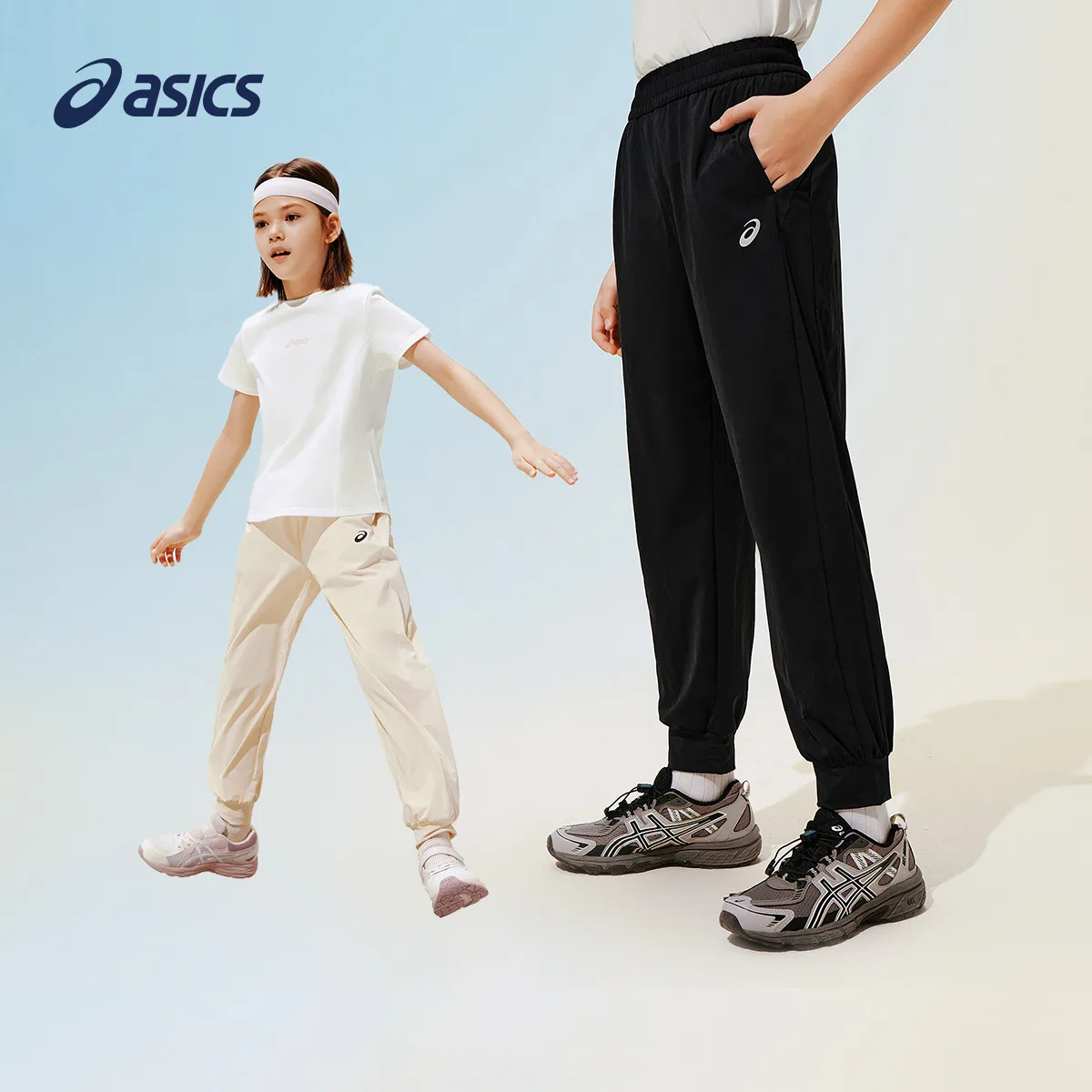 Трикотажные спортивные штаны для подростков ASICS, 9003 Light Gray — фото 4