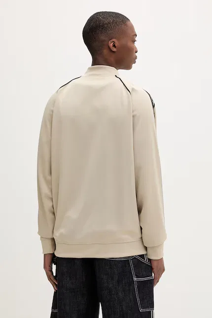 Олимпийка из мягкой джинсы Adidas Originals, бежевый — фото 3
