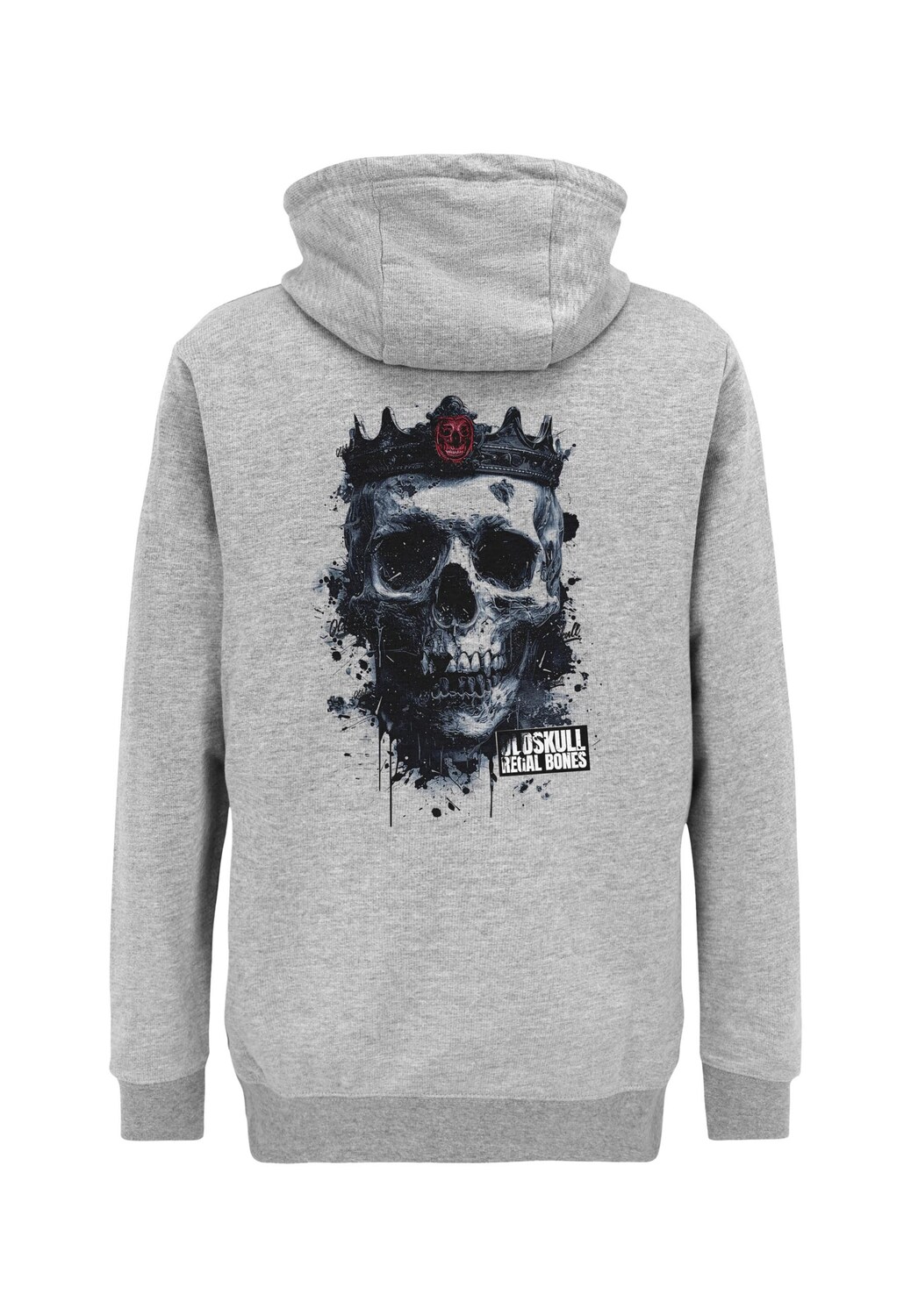 

Oldskull Толстовка 'Xtreme Royal Skull Graphic' в сером цвете
