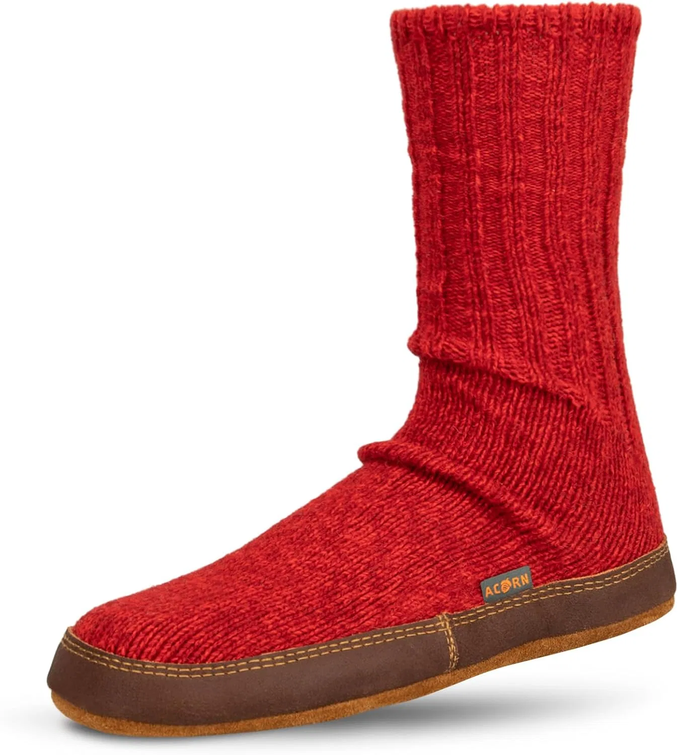 Тапочки унисекс Acorn, Crimson Ragg Wool