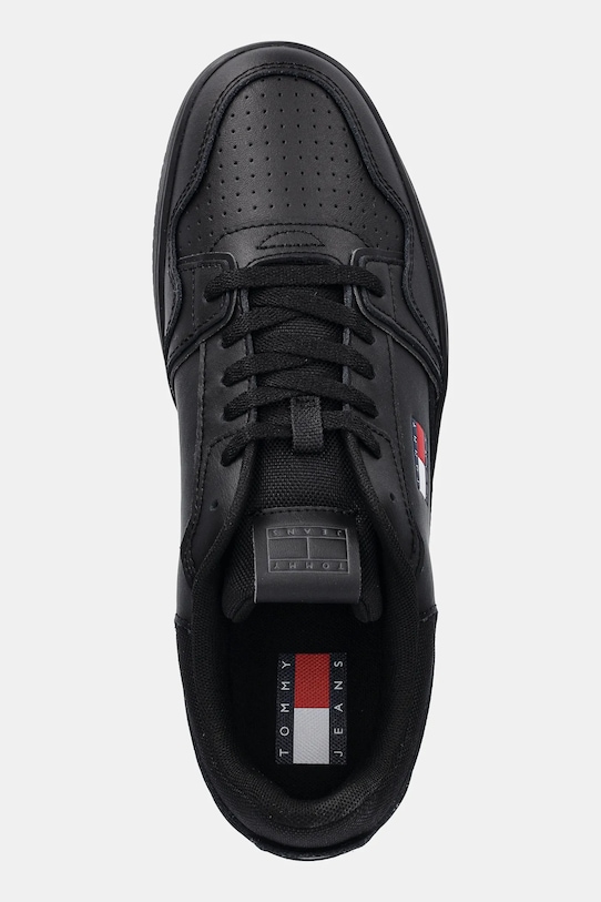 Кожаные кроссовки TJM RETRO BASKET Tommy Jeans, черный — фото 4
