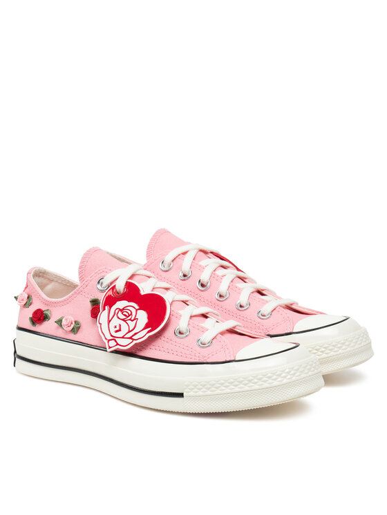Тканевые кроссовки Chuck 70 Roses A13649C Converse, розовый — фото 2