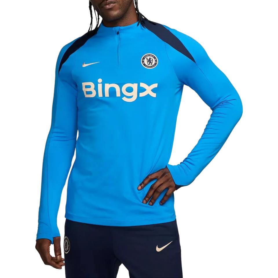 Футболка dri fit cfc m nk df strk drill top k мужская Nike, синий