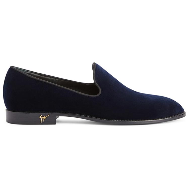 Женские лоферы Gatien с велюровым эффектом Giuseppe Zanotti, синие — фото 2