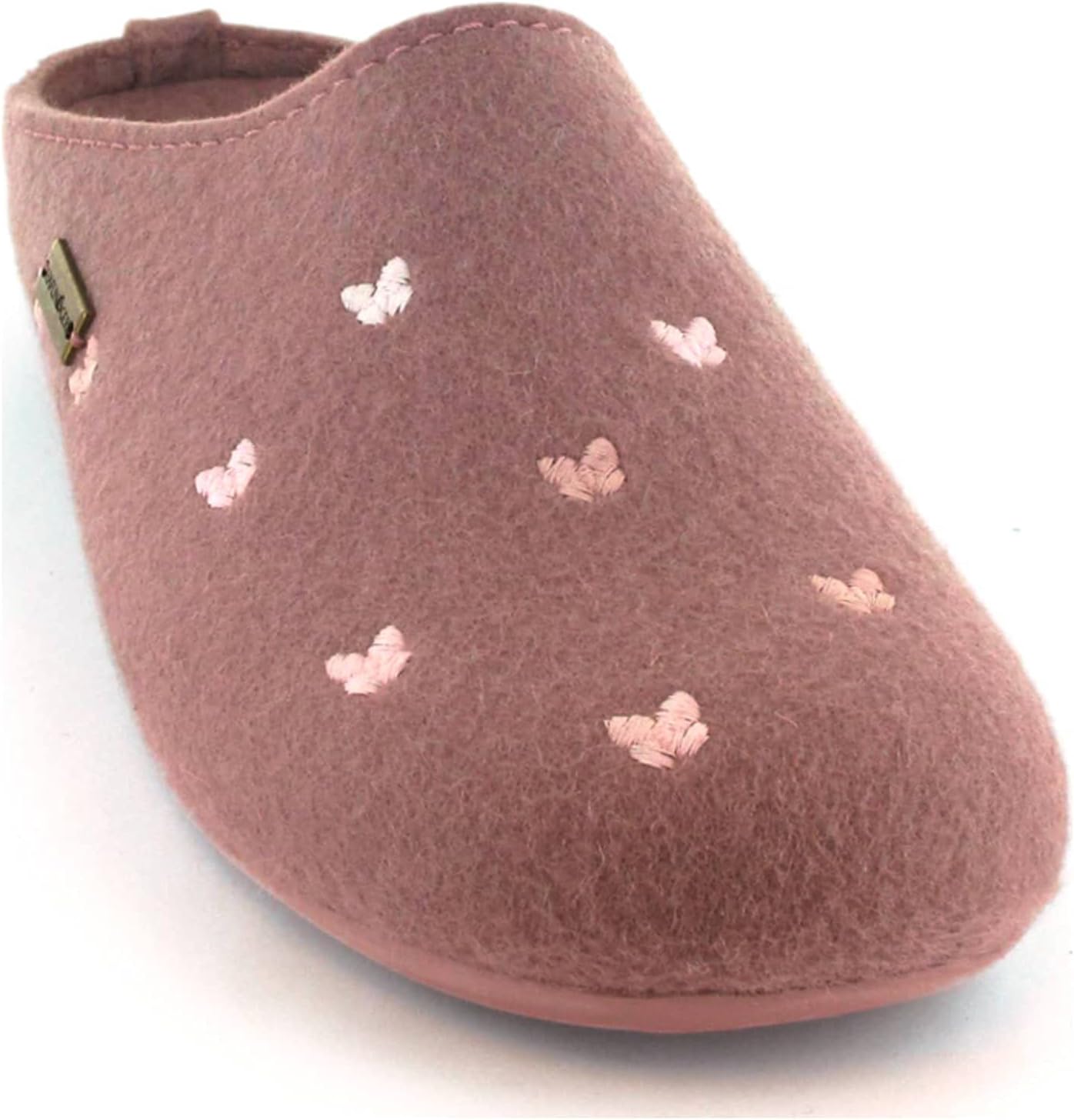 

Женские тапочки-мюли HAFLINGER Fafalline из шерстяного фетра с мотивом бабочки, унисекс, сиреневый