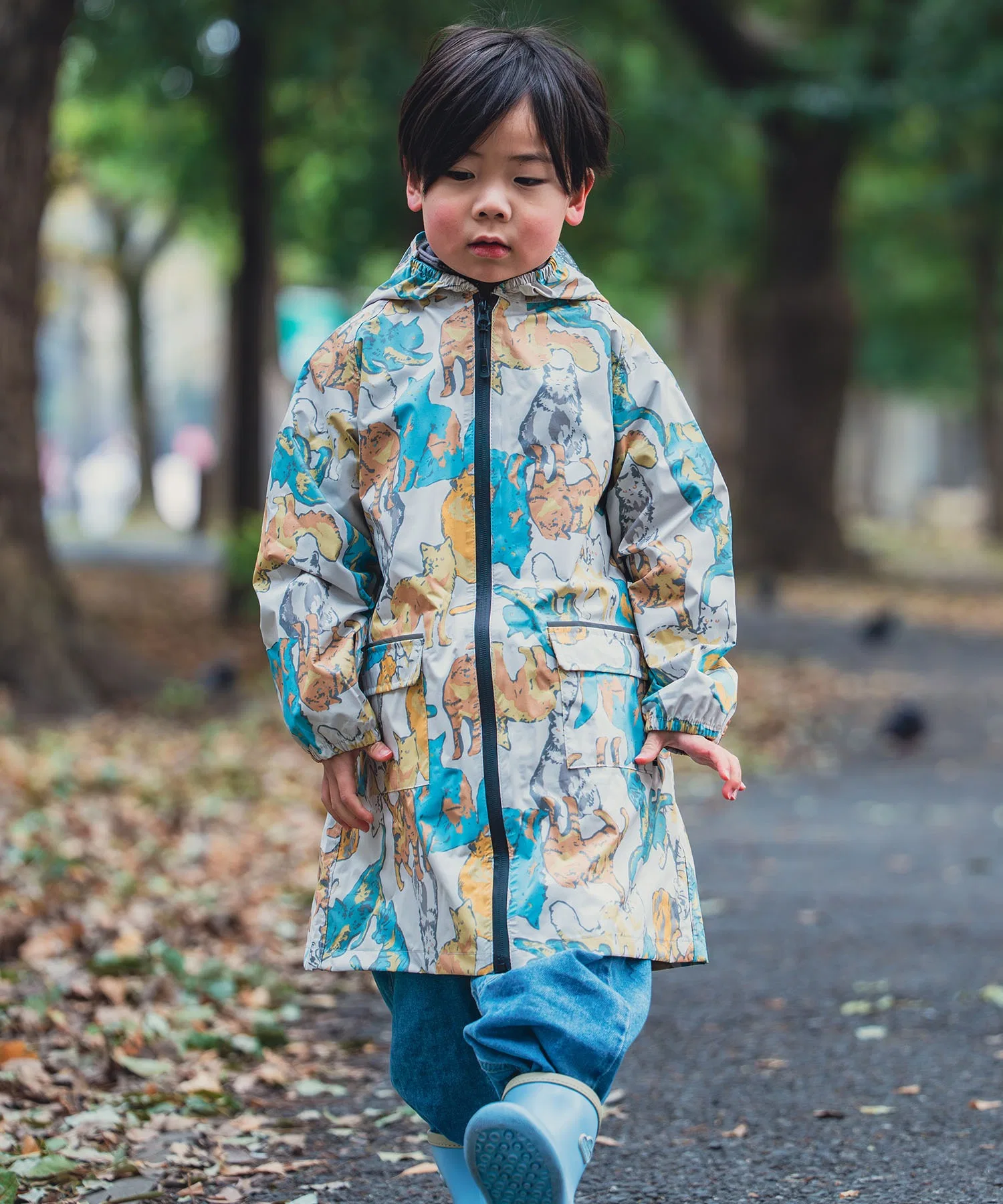 Детский дождевик Kiw Kids, двусторонний (подходит для школьных рюкзаков)