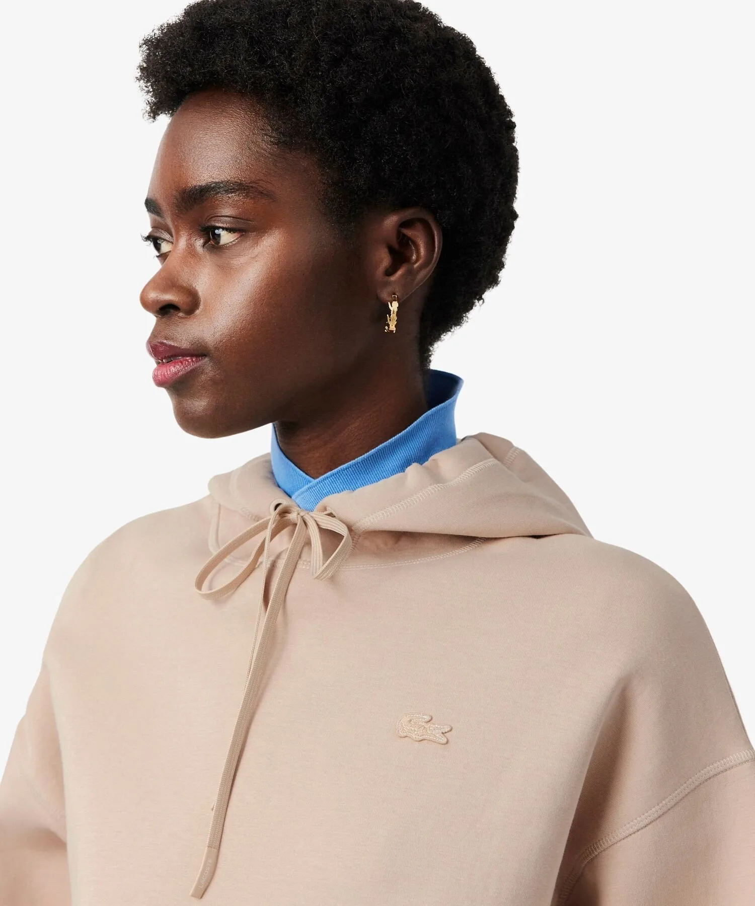 Толстовка LACOSTE Свободного кроя, Beige — фото 2