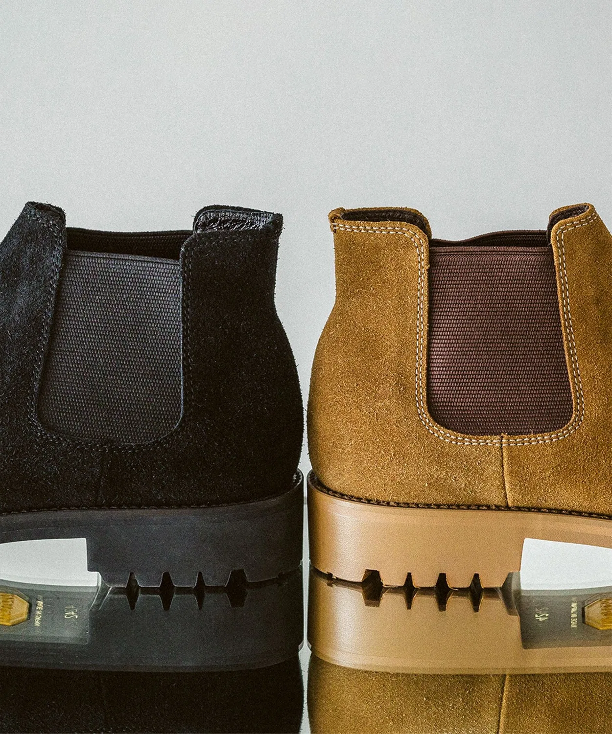 Ботинки кожаные PADRONE Water Proof Leather Side Gore Boots, светло-коричневые — фото 2