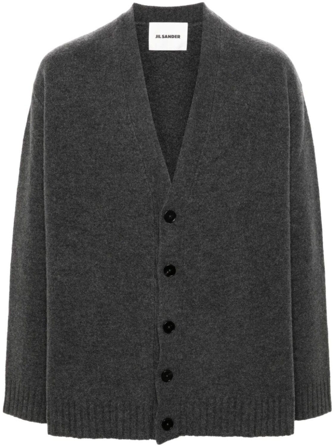 

Jil Sander шерстяной кардиган с V-образным вырезом, серый