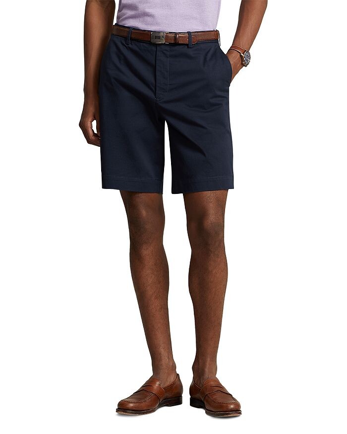 

Хлопковые эластичные шорты чинос классического кроя Polo Ralph Lauren, синий