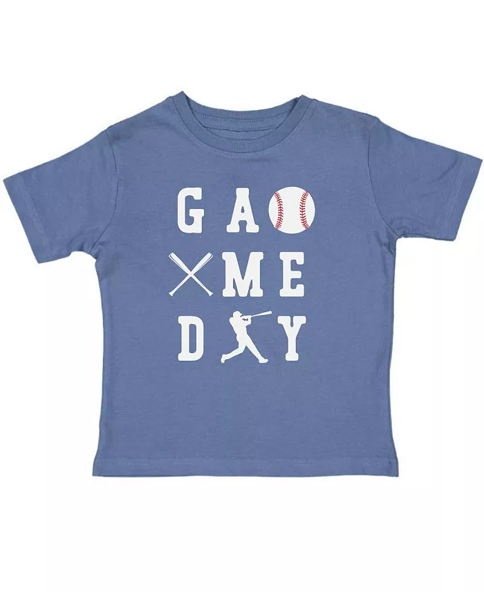 

Футболка с коротким рукавом для мальчиков Toddler Boys Baseball Game Day Sweet Wink, синий