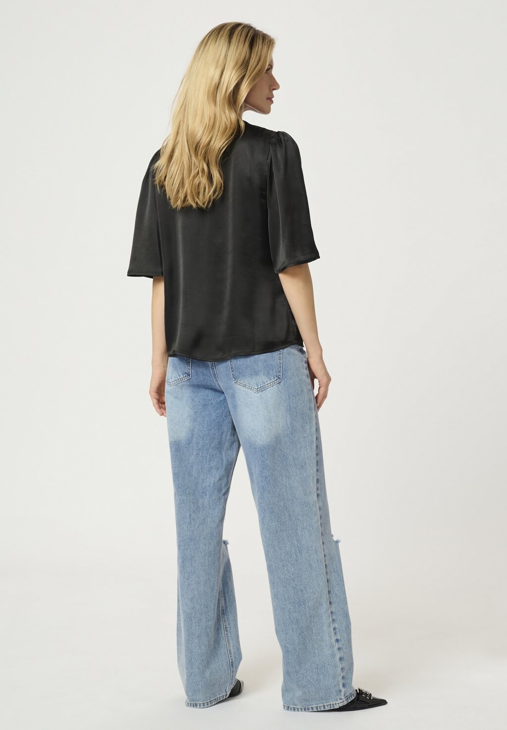 

Блуза LINDA Kaffe, цвет Mottled Black