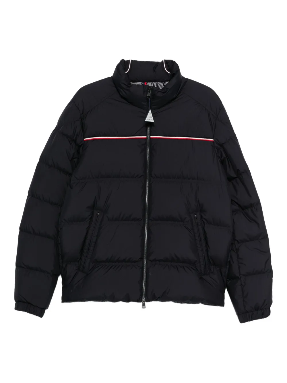 

Утепленная куртка с нашивкой-логотипом MONCLER, синий