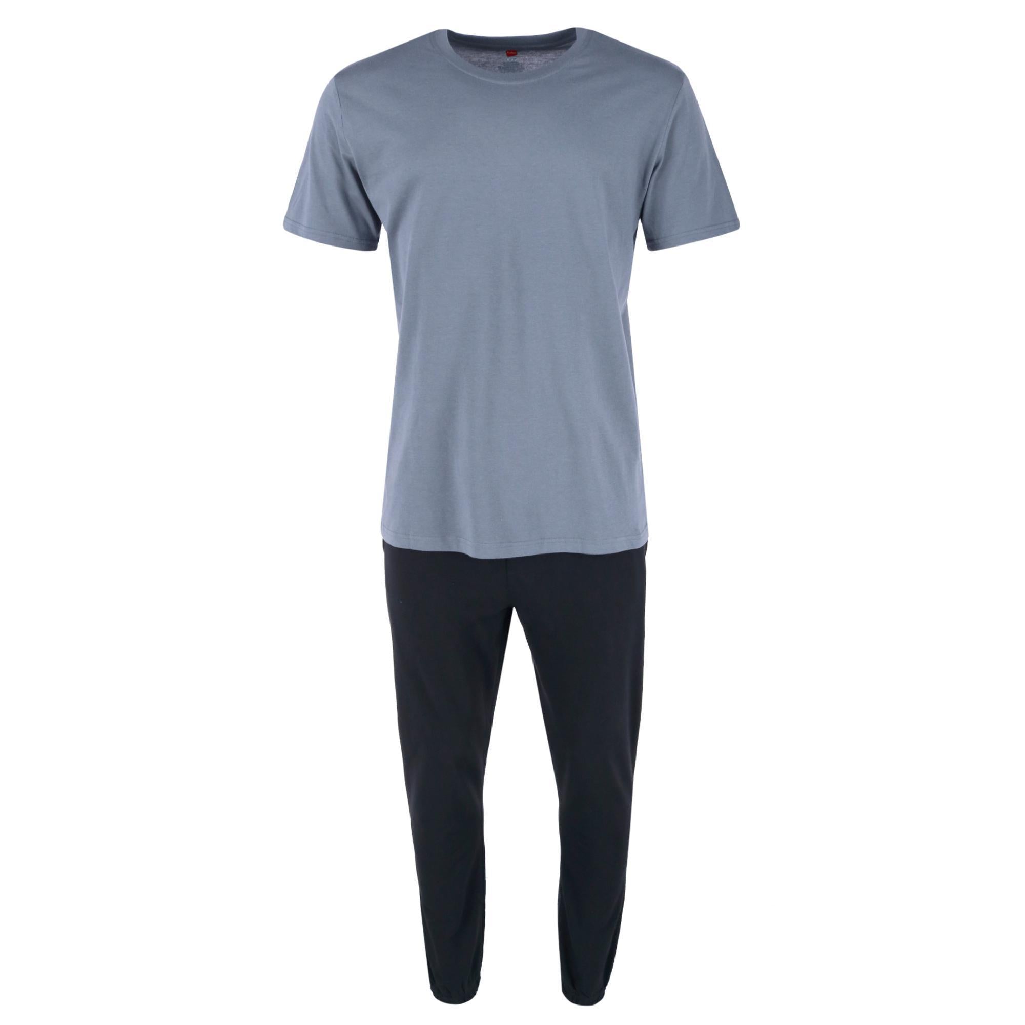 

Мужской комплект для сна из французского трикотажа Hanes, черный
