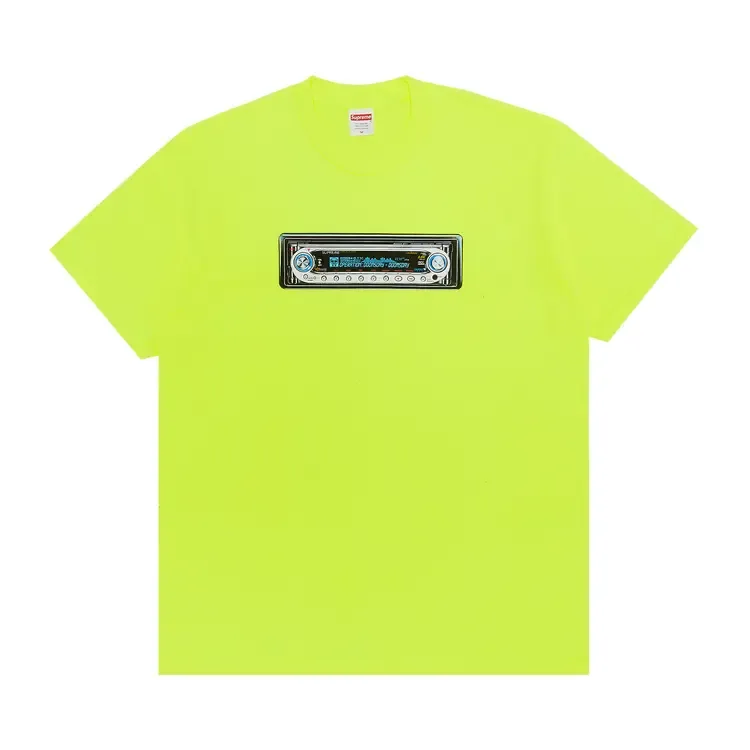 Футболка Supreme Receiver Tee 'Fluorescent Yellow'