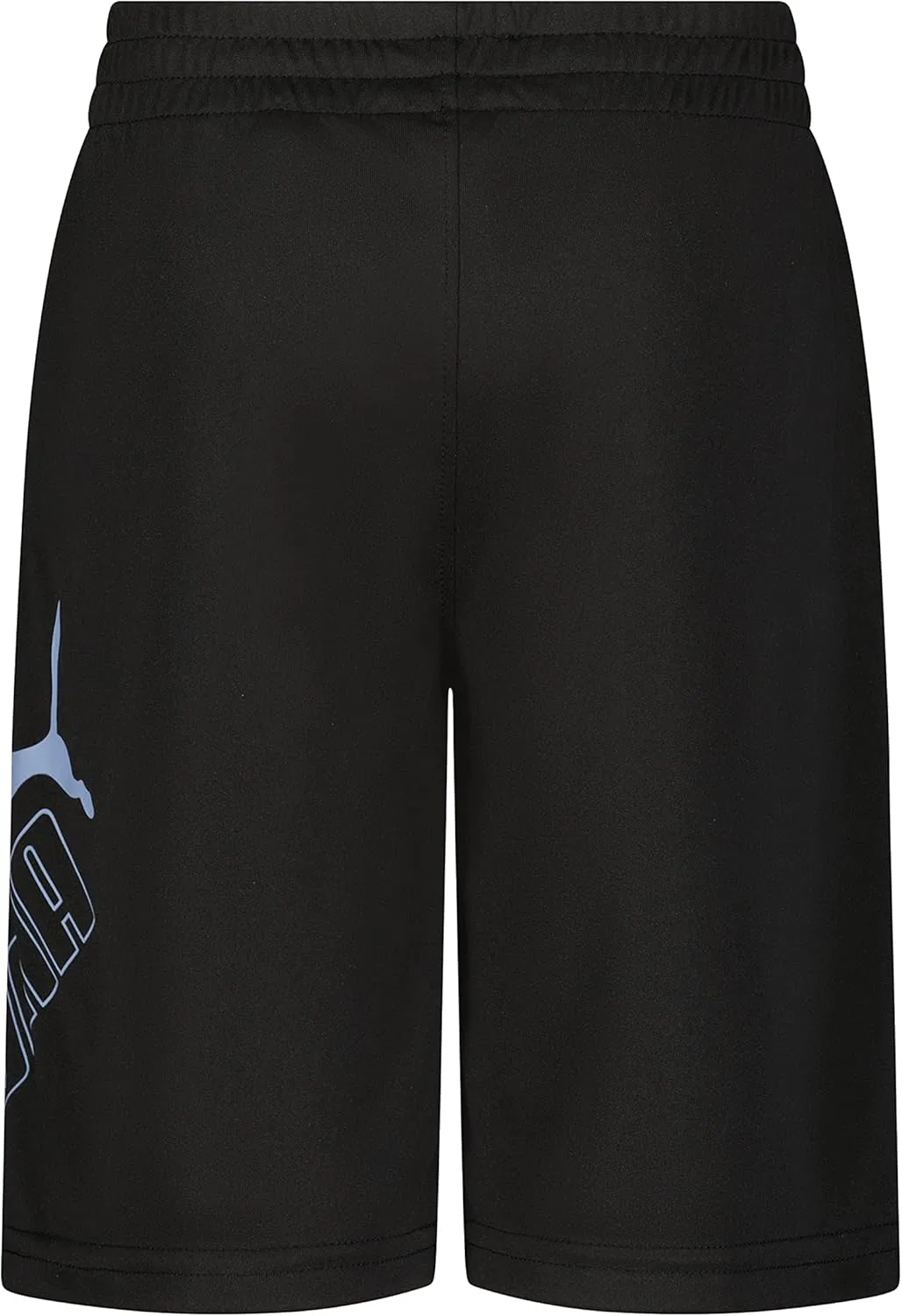 Детские спортивные шорты Puma Essential, с логотипом и принтом, эластичный пояс, черный — фото 2